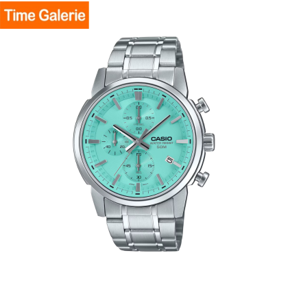 Casio General MTP-E510D-2AV Silver Stainless Steel Band Men Watch
