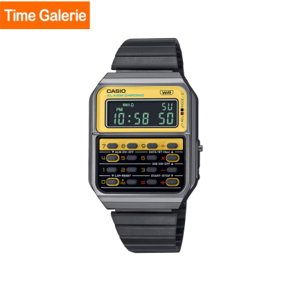 Casio Vintage Edgy CA-500WEGG-9B Silver Stainless Steel Band Unisex Watch Casio Vintage Edgy CA-500WEGG-9B Silver Stainless Steel Band Unisex Watch