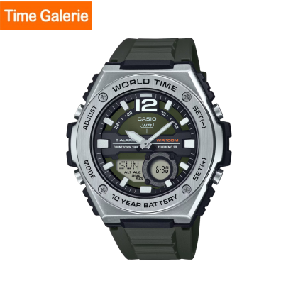 Casio General MWQ-100-3AV Black Resin Band Men Watch