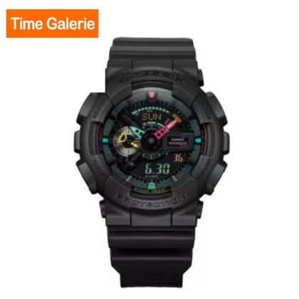 Casio G-Shock Multi-Fluorescent Accents Series GA-110MF-1A Black Resin Band Men Sports Watch Casio G-Shock Multi-Fluorescent Accents Series GA-110MF-1A Black Resin Band Men Sports Watch