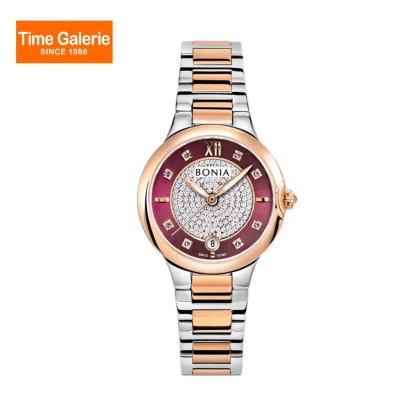 Bonia Women Elegance BNB10793-2663 Silver Rose Stainless Steel Casual Watch Bonia Women Elegance BNB10793-2663 Silver Rose Stainless Steel Casual Watch