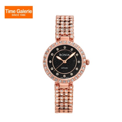 Bonia Cristallo Women Elegance BNB10774-2537S Silver Rose Stainless Steel Casual Watch