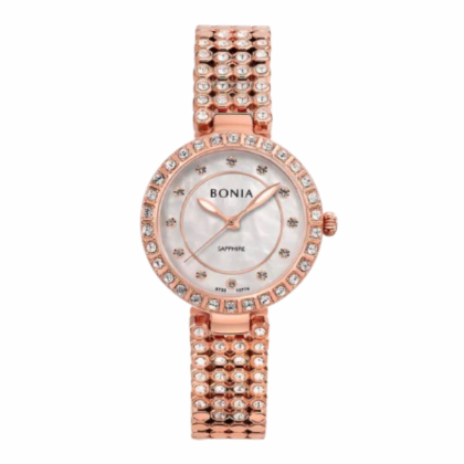 Bonia Cristallo Women Elegance BNB10774-2557S Silver Rose Stainless Steel Casual Watch Bonia Cristallo Women Elegance BNB10774-2557S Silver Rose Stainless Steel Casual Watch