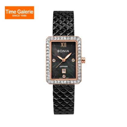 Bonia Women Elegance BNB10811-2033S Black Dial Stainless Steel Strap Casual Watch Bonia Women Elegance BNB10811-2033S Black Dial Stainless Steel Strap Casual Watch