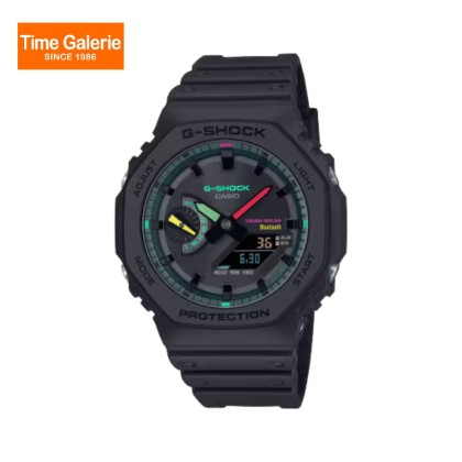 Casio G-Shock Multi-Fluorescent Accents Series GA-B2100MF-1A Bluetooth Black Resin Band Men Sports Watch Casio G-Shock Multi-Fluorescent Accents Series GA-B2100MF-1A Bluetooth Black Resin Band Men Sports Watch