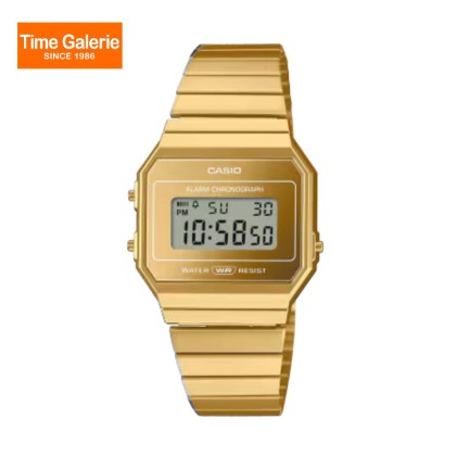 Casio Vintage A700WEVG-9A Gold Stainless Steel Band Men Watch