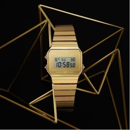 Casio Vintage A700WEVG-9A Gold Stainless Steel Band Men Watch