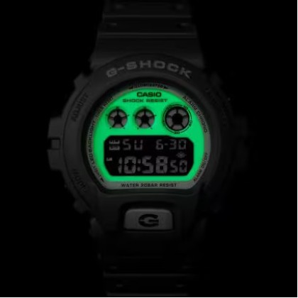 Casio G-Shock Hidden Glow DW-6900HD-8 Digital Grey Resin Band Men Watch Casio G-Shock Hidden Glow DW-6900HD-8 Digital Grey Resin Band Men Watch