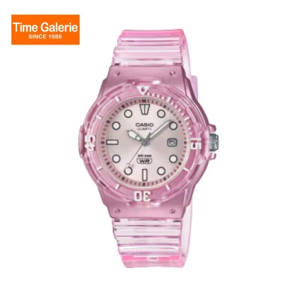 Casio General Pop LRW-200HS-4EV Translucent Pink Resin Band Women Watch Casio General Pop LRW-200HS-4EV Translucent Pink Resin Band Women Watch
