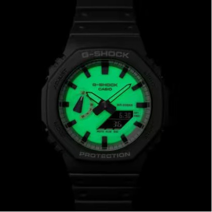 Casio G-Shock Hidden Glow Series GA-2100HD-8A Analog-Digital Grey Resin Band Men Watch Casio G-Shock Hidden Glow Series GA-2100HD-8A Analog-Digital Grey Resin Band Men Watch