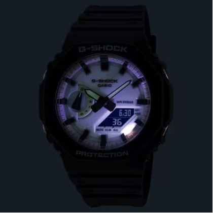 Casio G-Shock Hidden Glow Series GA-2100HD-8A Analog-Digital Grey Resin Band Men Watch Casio G-Shock Hidden Glow Series GA-2100HD-8A Analog-Digital Grey Resin Band Men Watch