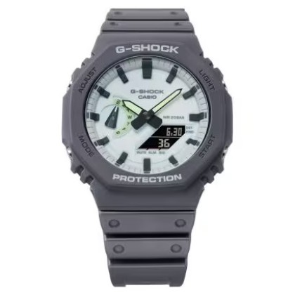 Casio G-Shock Hidden Glow Series GA-2100HD-8A Analog-Digital Grey Resin Band Men Watch Casio G-Shock Hidden Glow Series GA-2100HD-8A Analog-Digital Grey Resin Band Men Watch