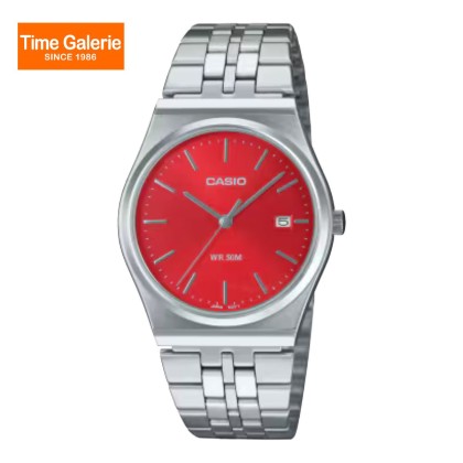 Casio General MTP-B145D-4A2V Red Dial With Stainless Steel Dial Analog Men Watch Casio General MTP-B145D-4A2V Red Dial With Stainless Steel Dial Analog Men Watch