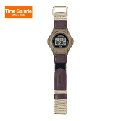 Casio General W-219HB-5AV Brown Cloth Band Digital Men Watch Casio General W-219HB-5AV Brown Cloth Band Digital Men Watch