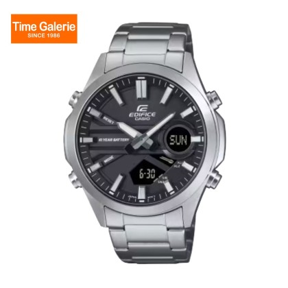 Casio Edifice EFV-C120D-1A Black Dial Analog-Digital Stainless Steel Band Men Watch Casio Edifice EFV-C120D-1A Black Dial Analog-Digital Stainless Steel Band Men Watch