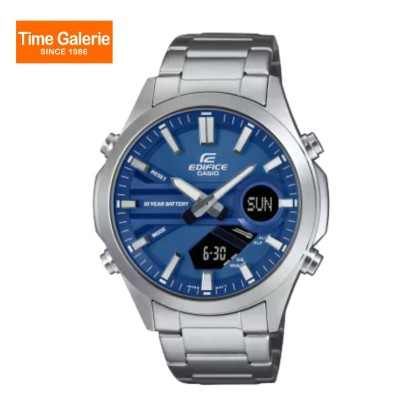 Casio Edifice EFV-C120D-2A Blue Dial Analog-Digital Stainless Steel Band Men Watch Casio Edifice EFV-C120D-2A Blue Dial Analog-Digital Stainless Steel Band Men Watch