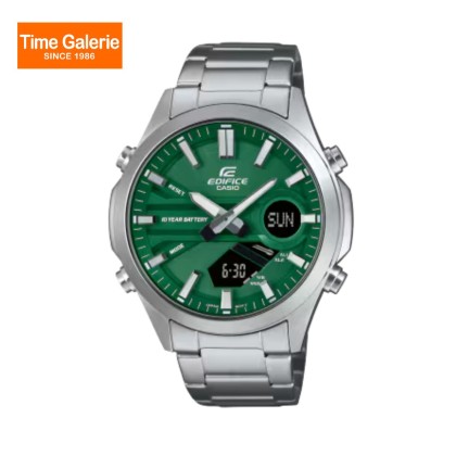 Casio Edifice EFV-C120D-3A Green Dial Analog-Digital Stainless Steel Band Men Watch Casio Edifice EFV-C120D-3A Green Dial Analog-Digital Stainless Steel Band Men Watch