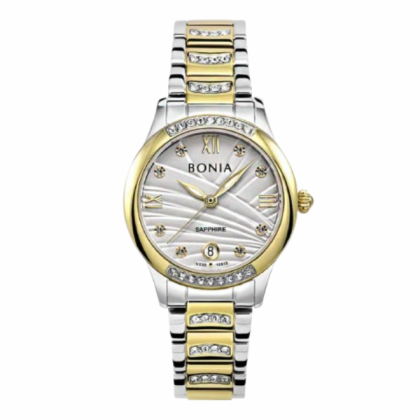Bonia Elegance BNB10813-2113S Silver Gold Stainless Steel Women Watch Bonia Elegance BNB10813-2113S Silver Gold Stainless Steel Women Watch