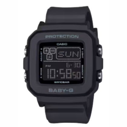 Casio Baby-G BGD-10-1 Black Resin Ban Digital Women Watch Casio Baby-G BGD-10-1 Black Resin Ban Digital Women Watch