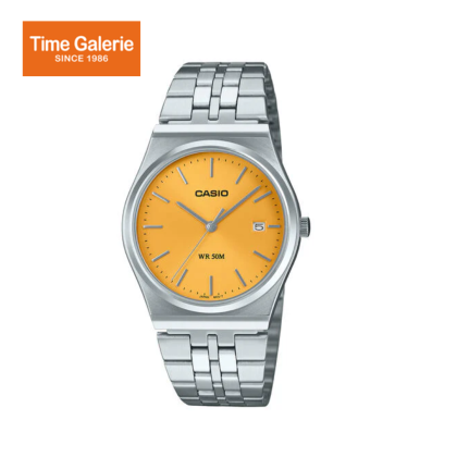 Casio Men Analog Watch MTP-B145D-9AVDF Silver Stainless Steel Strap Casio Men Analog Watch MTP-B145D-9AVDF Silver Stainless Steel Strap