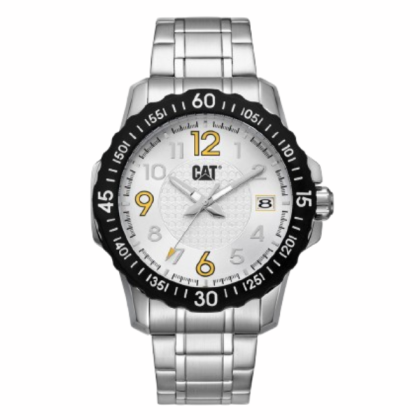 CAT DOWNFORCE AP-141-11-212 Black & White Stainless Steel Analog Watch CAT DOWNFORCE AP-141-11-212 Black & White Stainless Steel Analog Watch