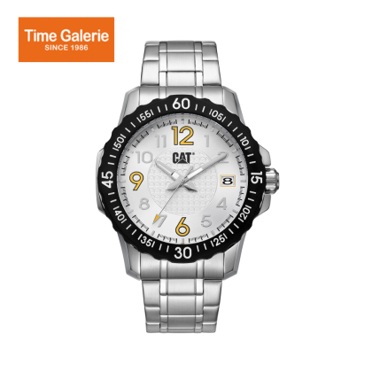 CAT DOWNFORCE AP-141-11-212 Black & White Stainless Steel Analog Watch CAT DOWNFORCE AP-141-11-212 Black & White Stainless Steel Analog Watch