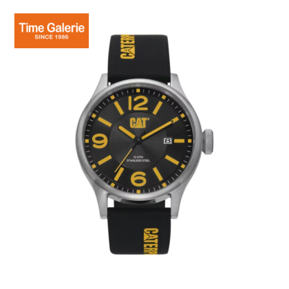 CAT DIAM QB-141-27-137 Black Yellow Silicone Strap l Analog Watch CAT DIAM QB-141-27-137 Black Yellow Silicone Strap l Analog Watch