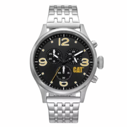 CAT DIAM CHRONO QB-143-11-137 Black Stainless Steel l Analog Watch CAT DIAM CHRONO QB-143-11-137 Black Stainless Steel l Analog Watch