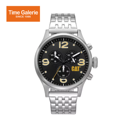 CAT DIAM CHRONO QB-143-11-137 Black Stainless Steel l Analog Watch CAT DIAM CHRONO QB-143-11-137 Black Stainless Steel l Analog Watch