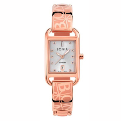 Bonia Monogram BNB10751-2517 Rosegold Stainless Steel Women Watch Bonia Monogram BNB10751-2517 Rosegold Stainless Steel Women Watch