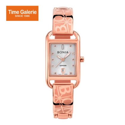 Bonia Monogram BNB10751-2517 Rosegold Stainless Steel Women Watch Bonia Monogram BNB10751-2517 Rosegold Stainless Steel Women Watch