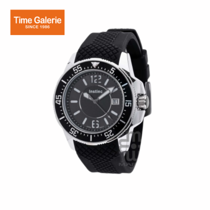 Instinc M6183L-NZ1WHH Black Silicon Band Men Watch Instinc M6183L-NZ1WHH Black Silicon Band Men Watch