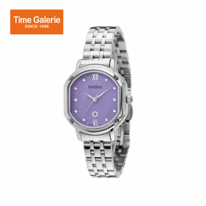 Instinc INS-DK02-SL-PR Silver Stainless Steel Band Women Watch Instinc INS-DK02-SL-PR Silver Stainless Steel Band Women Watch