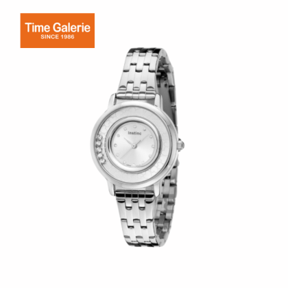 Instinc INS-DK03-SL-SL Silver Stainless Steel Band Women Watch Instinc INS-DK03-SL-SL Silver Stainless Steel Band Women Watch