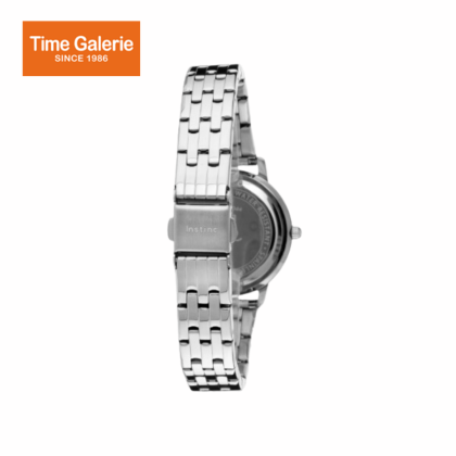Instinc INS-DK03-SL-BK Silver Stainless Steel Band Women Watch Instinc INS-DK03-SL-BK Silver Stainless Steel Band Women Watch