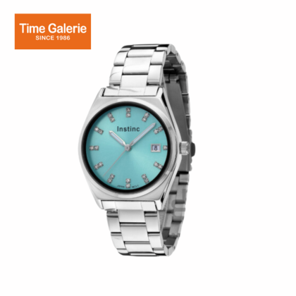Instinc INS-DK05-SL-TB Silver Stainless Steel Band Men Watch Instinc INS-DK05-SL-TB Silver Stainless Steel Band Men Watch