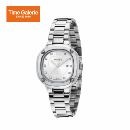 Instinc INS-DK06-SL-SL Silver Stainless Steel Band Men Watch Instinc INS-DK06-SL-SL Silver Stainless Steel Band Men Watch