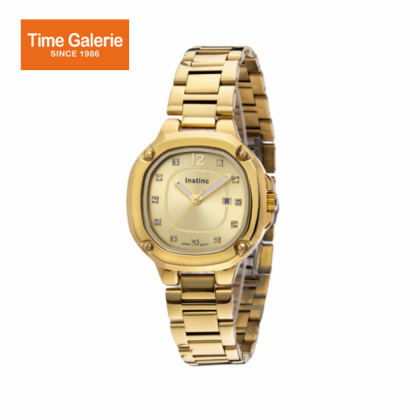Instinc INS-DK06-GD-GD Gold Stainless Steel Band Men Watch Instinc INS-DK06-GD-GD Gold Stainless Steel Band Men Watch