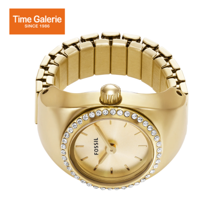 Fossil Watch Ring ES5319 Two-Hand Gold-Tone Stainless Steel