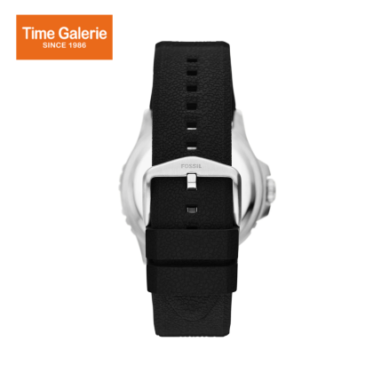 Fossil FS6036 Blue GMT Black Silicone Men Watch Fossil FS6036 Blue GMT Black Silicone Men Watch
