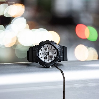 G-Shock GA-100WD-1A Analog-Digital Black Resin Band Men Watch G-Shock GA-100WD-1A Analog-Digital Black Resin Band Men Watch