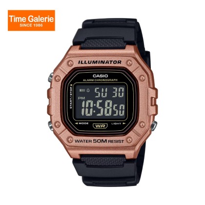 Casio General W-218HM-5BV Resin Band Digital Men Watch Casio General W-218HM-5BV Resin Band Digital Men Watch