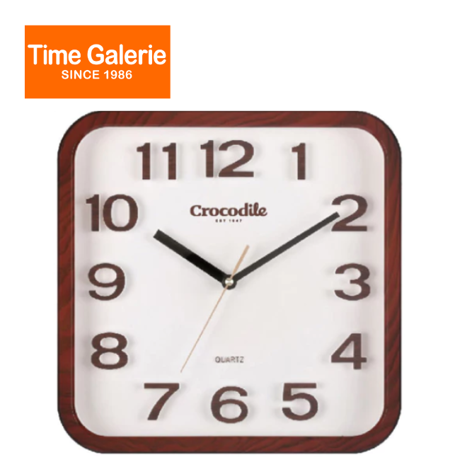 Coromatic Square Clock Crocodile CW917JKS2 Modern Scandinavian Quartz Movement ABS Colorful ...