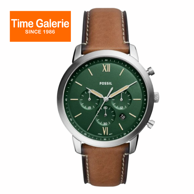 Fossil FS5963 Neutra Chronograph Tan LiteHide Analogue 44mm Men Watch
