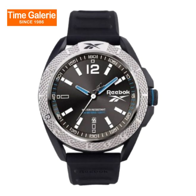 Rg3 Reebok Reebok RV-GRD-G3-PBIB-BW Black Silicone Strap Men Watch