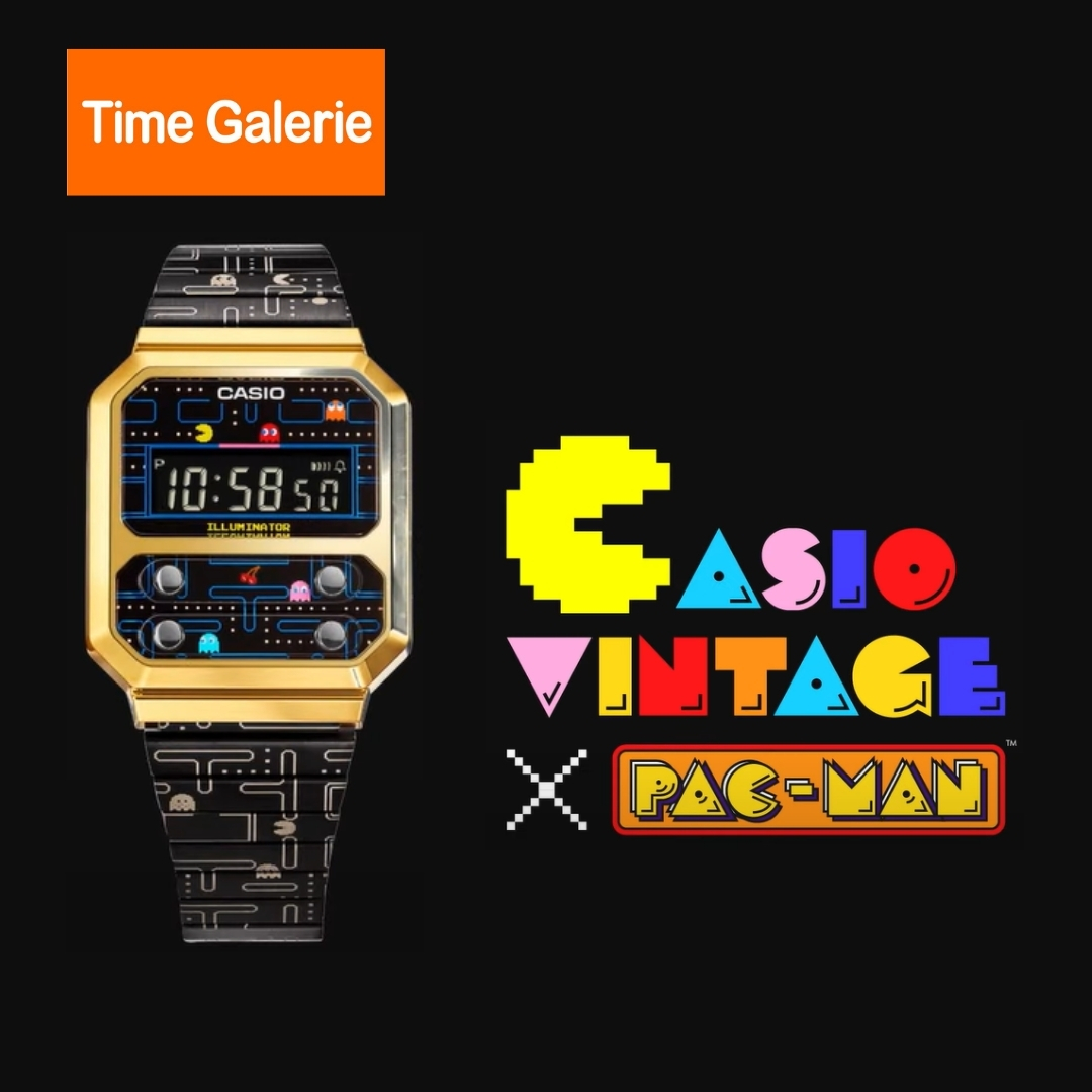 CASIO GENERAL A100WEPC-1BDR | PAC-MAN | BANDAI NAMCO | VINTAGE COLLECTION |  RETRO IN STYLE