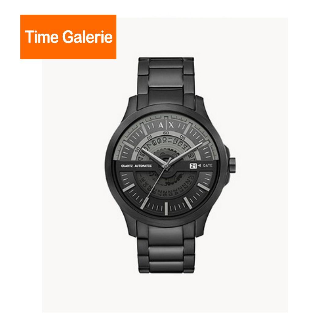 AX2444 - Armani Exchange Automatic Quartz Three-Hand Date Black ...