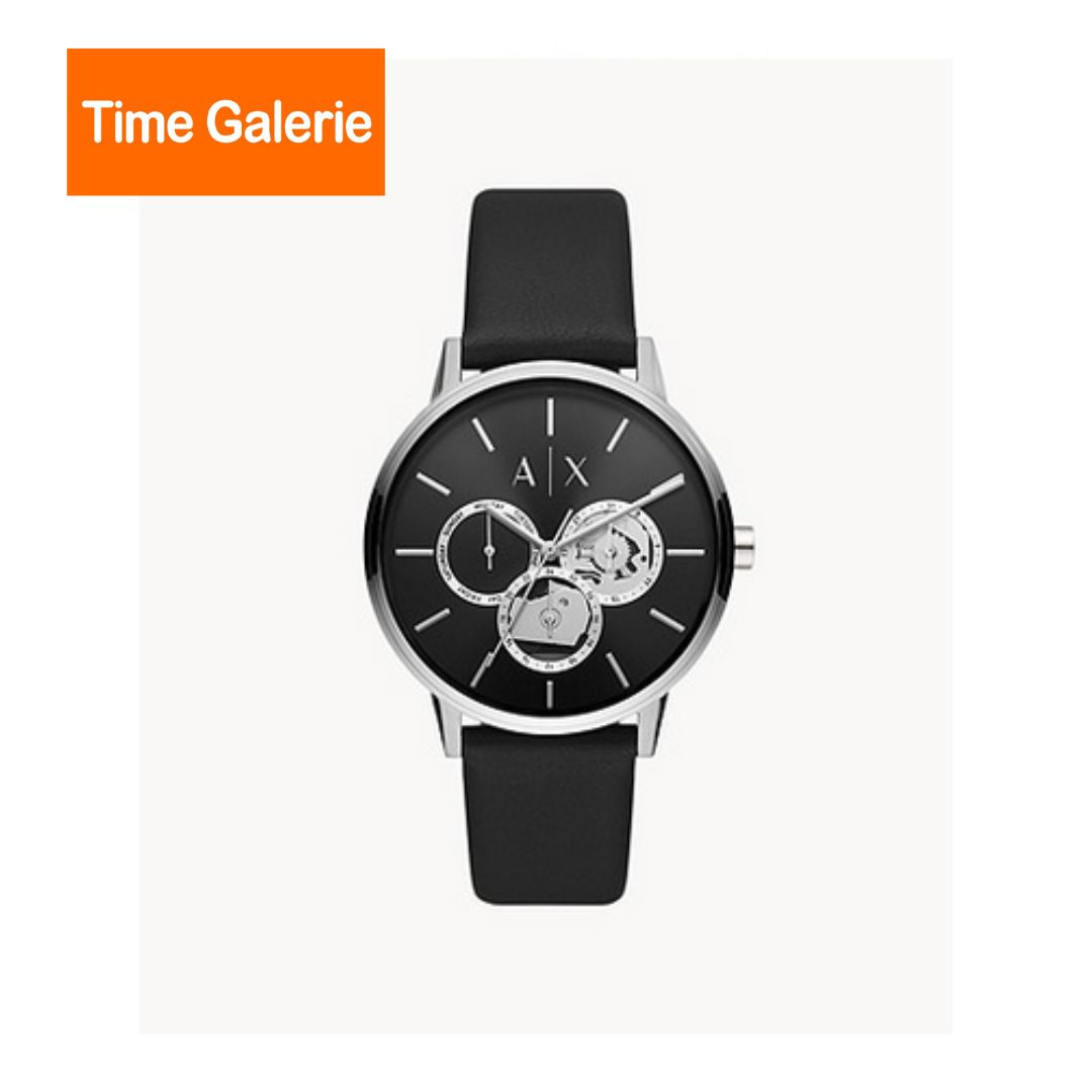 AX2745 - Armani Exchange Multifunction Black Leather Watch