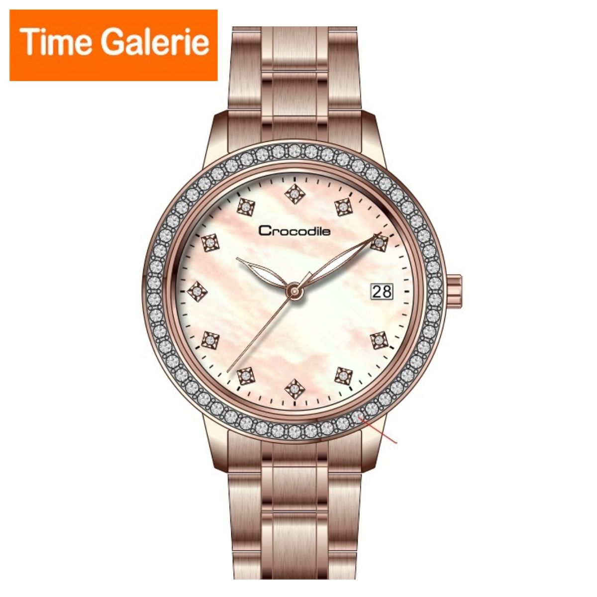 Jam Tangan Crocodile Watch Women CROCODILE CF-001A11A JAM TANGAN